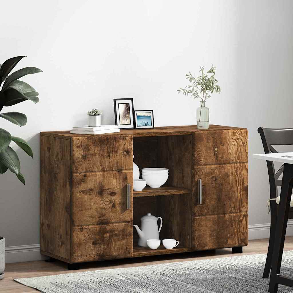 vidaXL Πλαϊνό γραφείο FLORIN Καπνιστό Δρύς 88,5 x 30,5 x 55,5 εκ