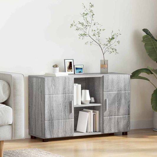 vidaXL Πλαϊνό γραφείο FLORIN 88,5 x 30,5 x 55,5 εκ Γκρίζο Σονομα