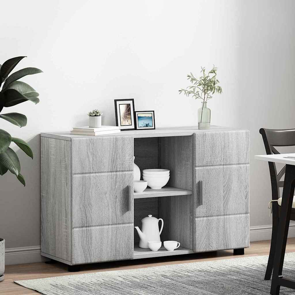 vidaXL Πλαϊνό γραφείο FLORIN Γκρίζο Σονομα 88,5 x 30,5 x 55,5 εκ