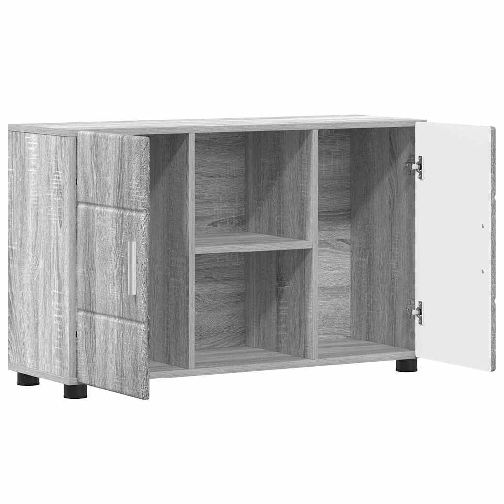 vidaXL Πλαϊνό γραφείο FLORIN Γκρίζο Σονομα 88,5 x 30,5 x 55,5 εκ