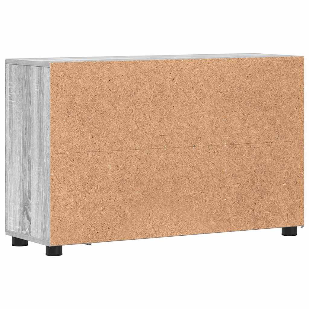 vidaXL Πλαϊνό γραφείο FLORIN Γκρίζο Σονομα 88,5 x 30,5 x 55,5 εκ