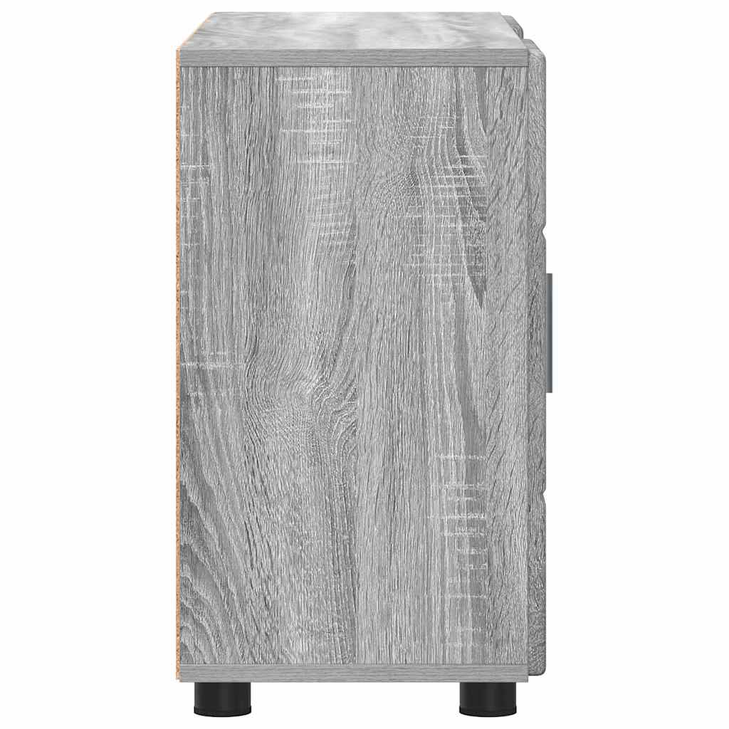 vidaXL Πλαϊνό γραφείο FLORIN Γκρίζο Σονομα 88,5 x 30,5 x 55,5 εκ