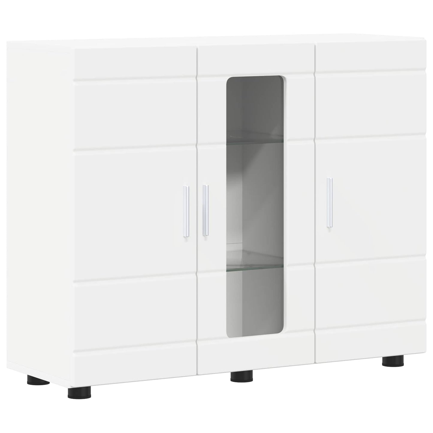 vidaXL Ξύλινο Ντουλάπι Λευκό 88,5 x 30,5 x 73 εκ Επεξεργασμένο ξύλο