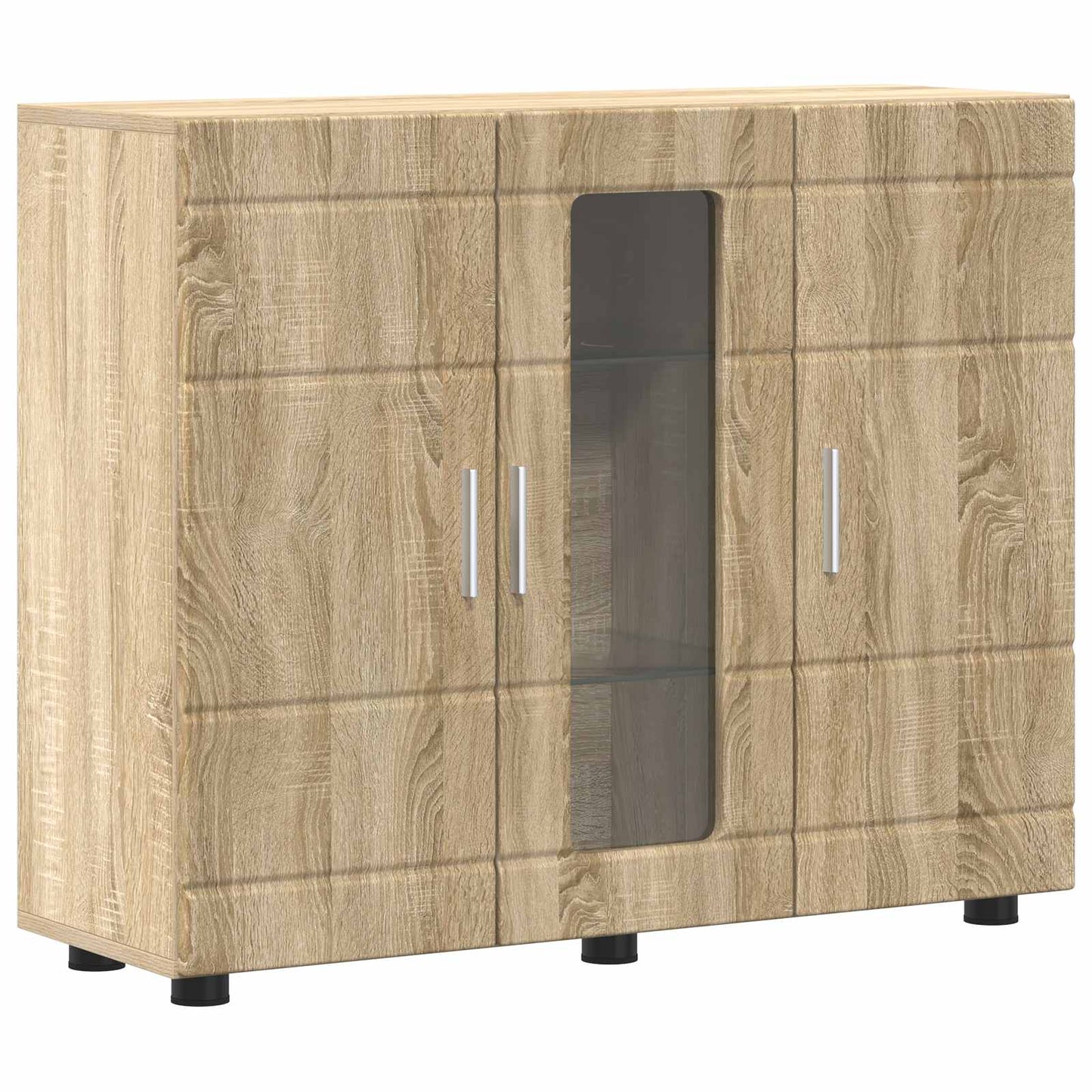 vidaXL Ξύλινο Ντουλάπι με αποθήκευση Δρύς Sonoma 88,5 x 30,5 x 73 εκ
