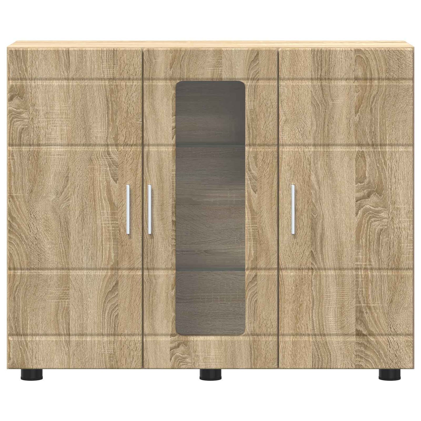 vidaXL Ξύλινο Ντουλάπι με αποθήκευση Δρύς Sonoma 88,5 x 30,5 x 73 εκ