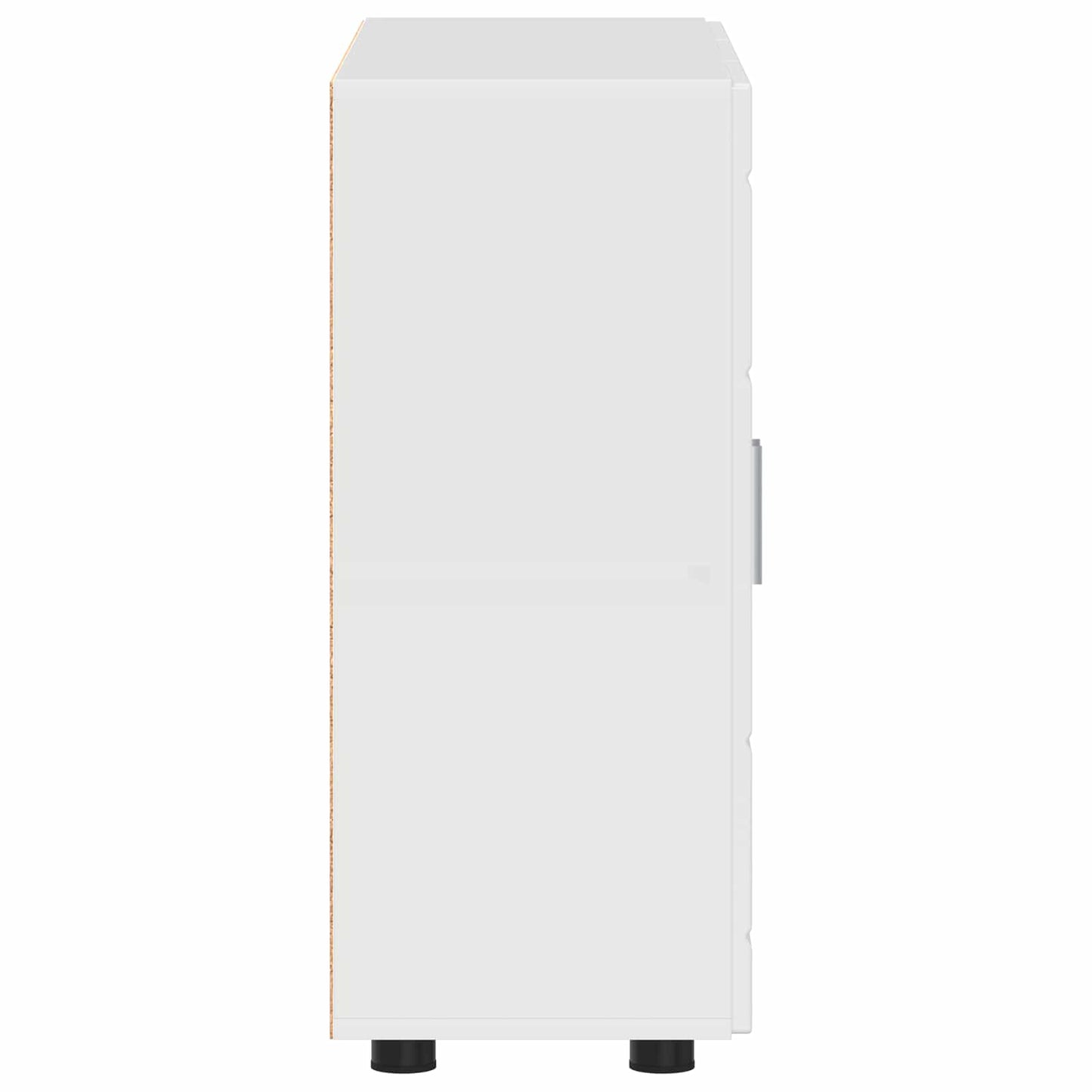vidaXL Ξύλινο Ντουλάπι Υψηλής γυαλάδας λευκό 88,5 x 30,5 x 73 εκ