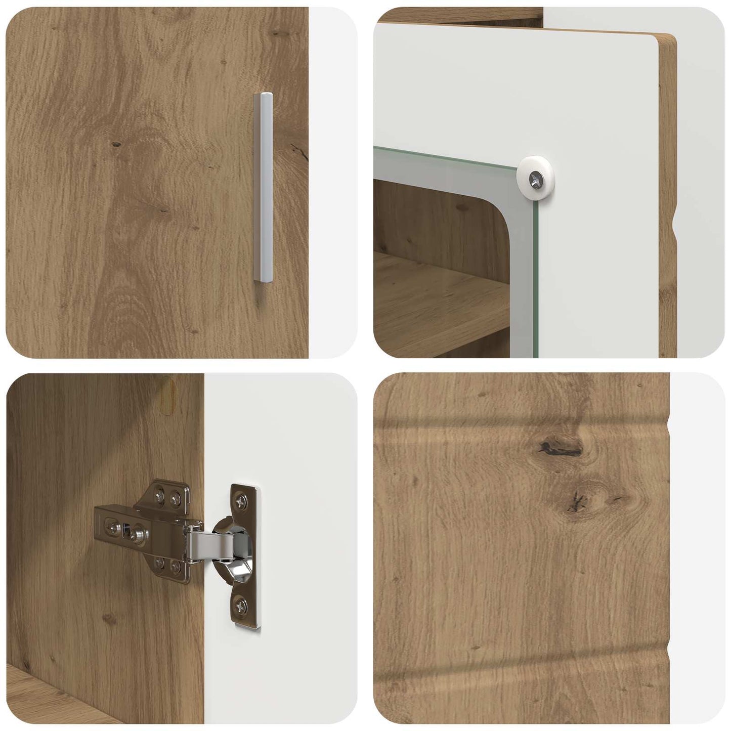 vidaXL Ξύλινο Ντουλάπι με αποθήκευση Artisan Oak 88,5 x 30,5 x 73 εκ