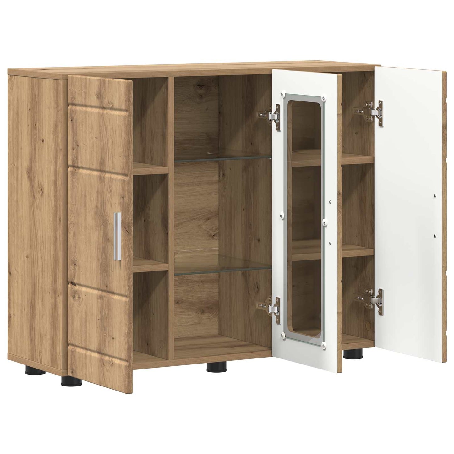 vidaXL Ξύλινο Ντουλάπι με αποθήκευση Artisan Oak 88,5 x 30,5 x 73 εκ
