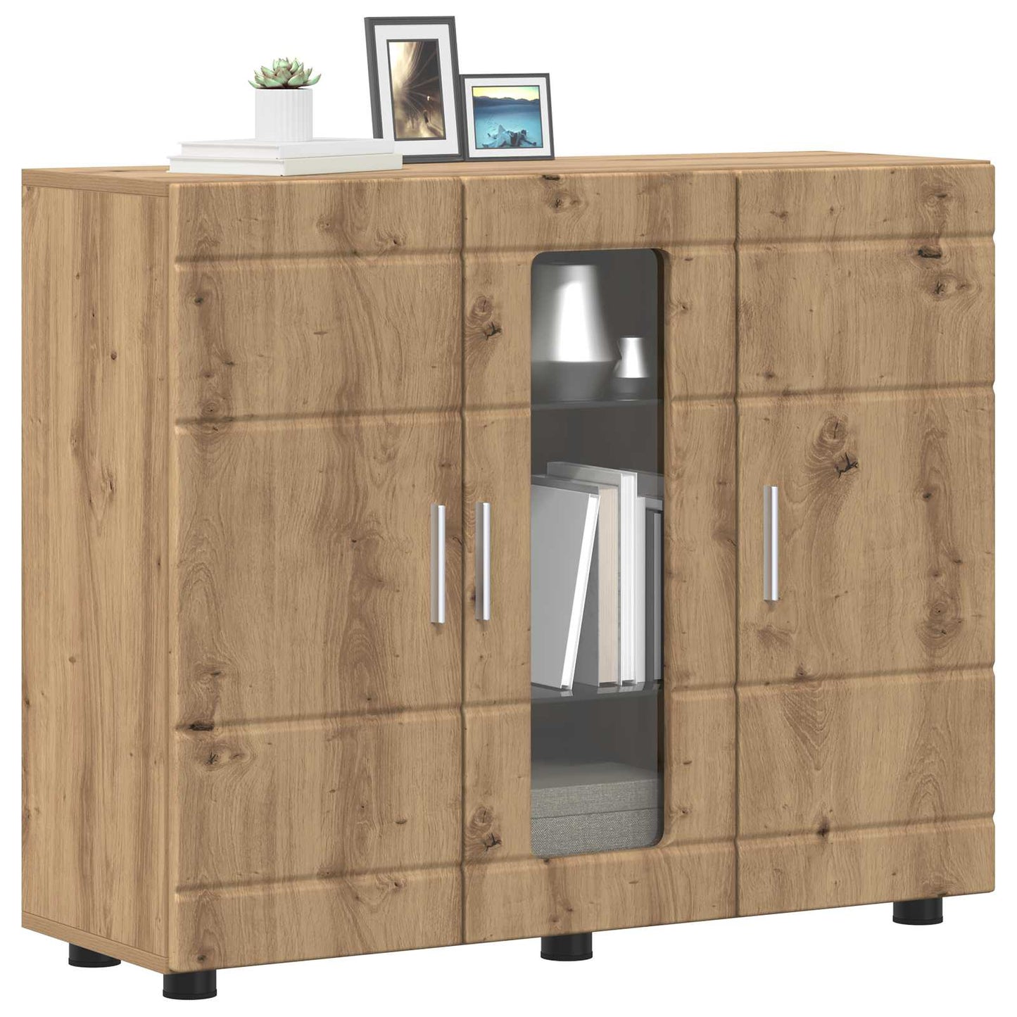 vidaXL Ξύλινο Ντουλάπι με αποθήκευση Artisan Oak 88,5 x 30,5 x 73 εκ