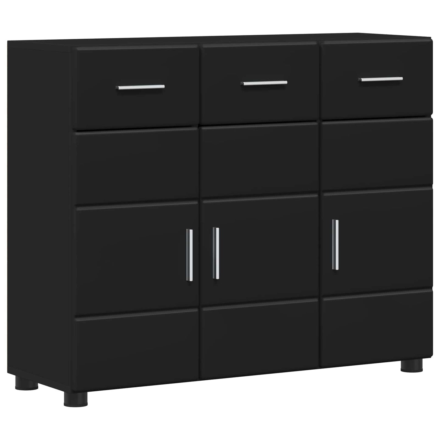 vidaXL Πλαϊνό γραφείο FLORIN 88,5 x 30,5 x 73 εκ Μαύρο