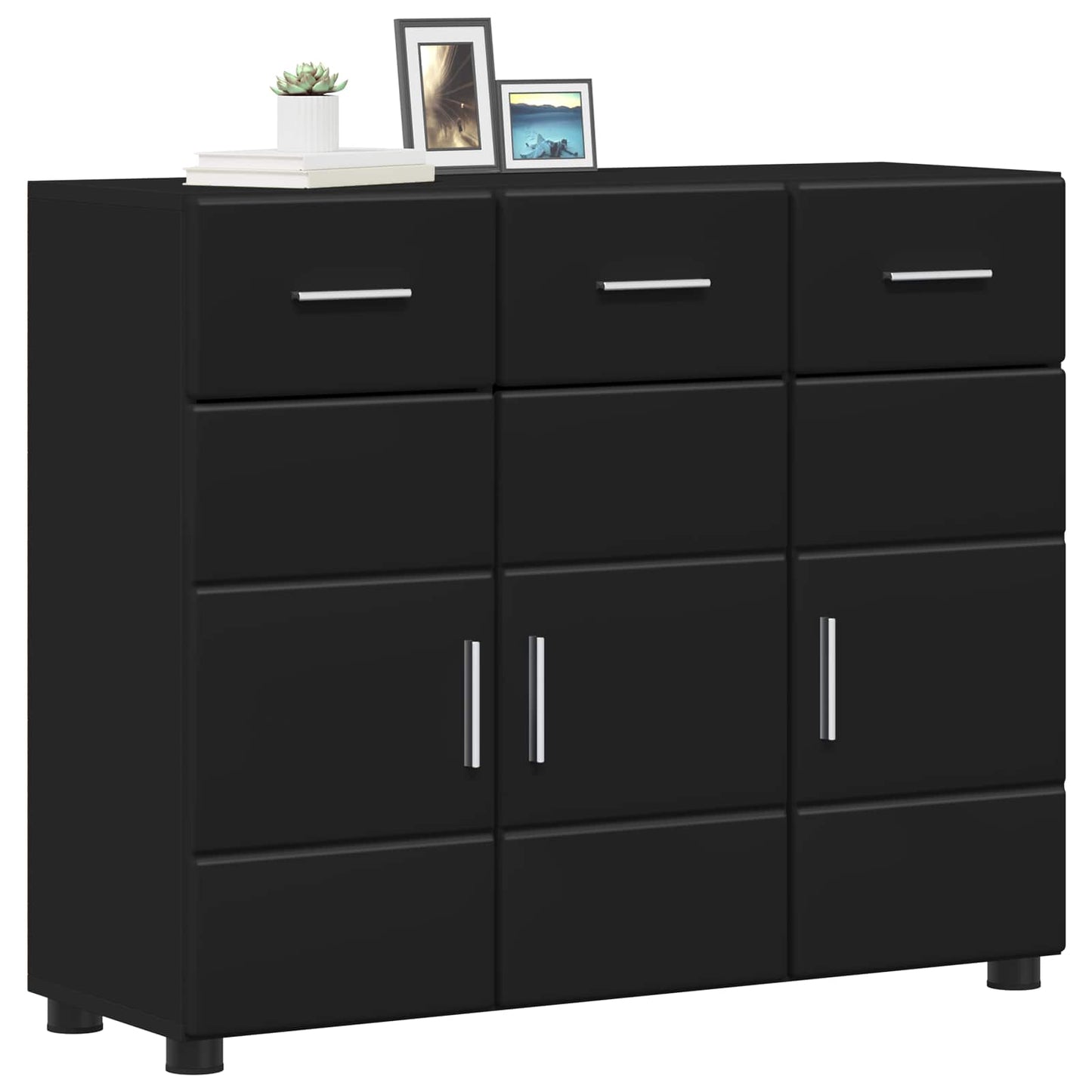 vidaXL Πλαϊνό γραφείο FLORIN 88,5 x 30,5 x 73 εκ Μαύρο