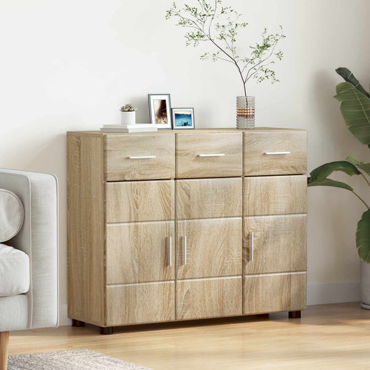 vidaXL Πλαϊνό γραφείο FLORIN 88,5 x 30,5 x 73 εκ Δρύς Sonoma