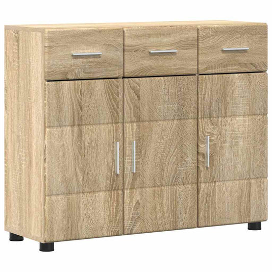 vidaXL Πλαϊνό γραφείο με ράφι FLORIN Δρύς Sonoma 88,5 x 30,5 x 73 εκ