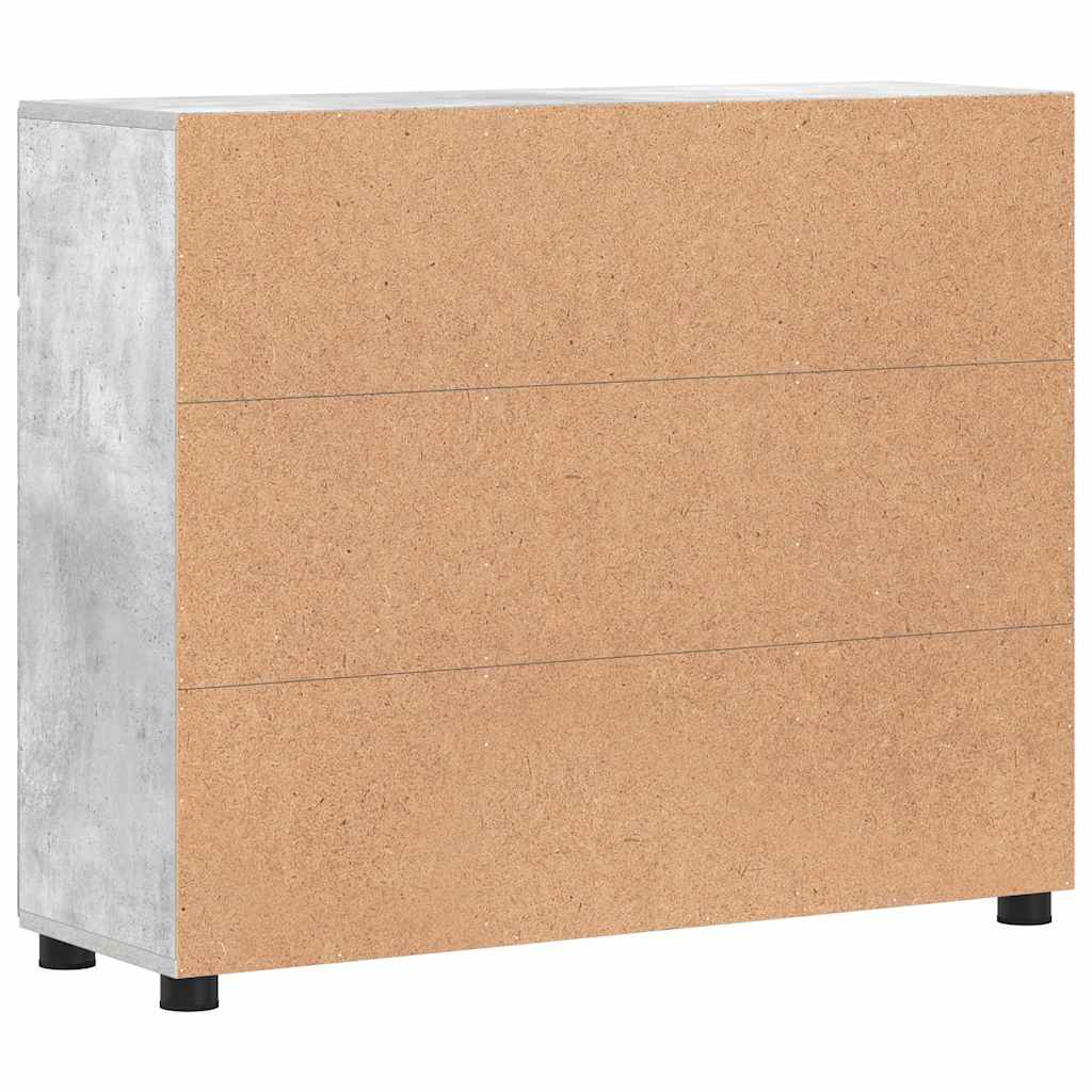vidaXL Πλαϊνό γραφείο FLORIN Σκυρόδεμα Γκρι 88,5 x 30,5 x 73 εκ
