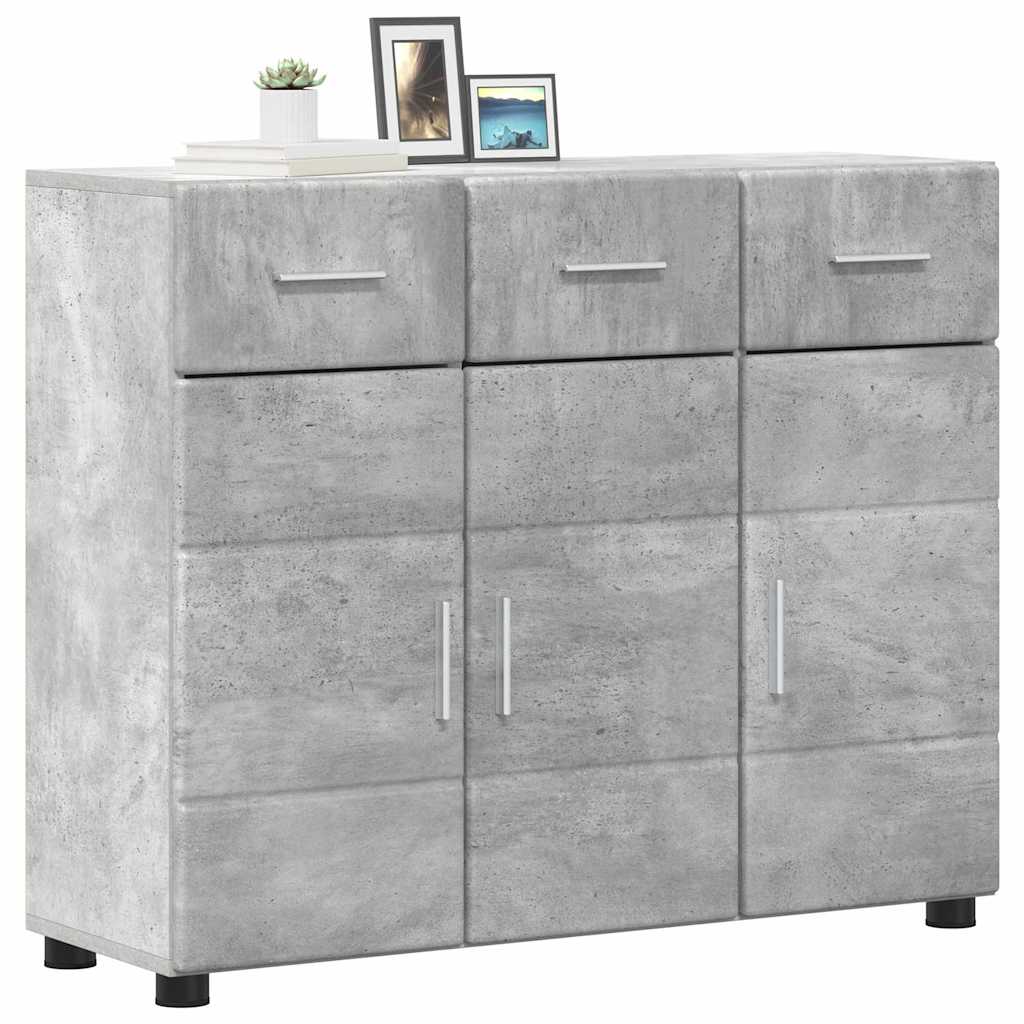 vidaXL Πλαϊνό γραφείο FLORIN Σκυρόδεμα Γκρι 88,5 x 30,5 x 73 εκ