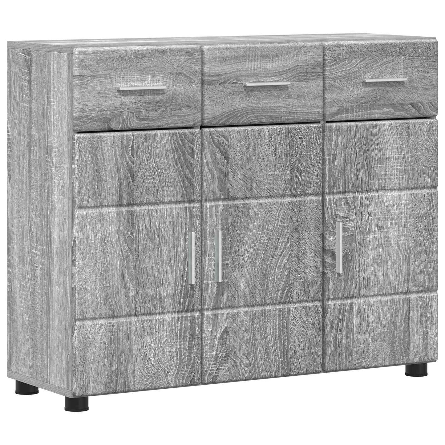vidaXL Πλαϊνό γραφείο FLORIN 88,5 x 30,5 x 73 εκ Γκρι Sonoma