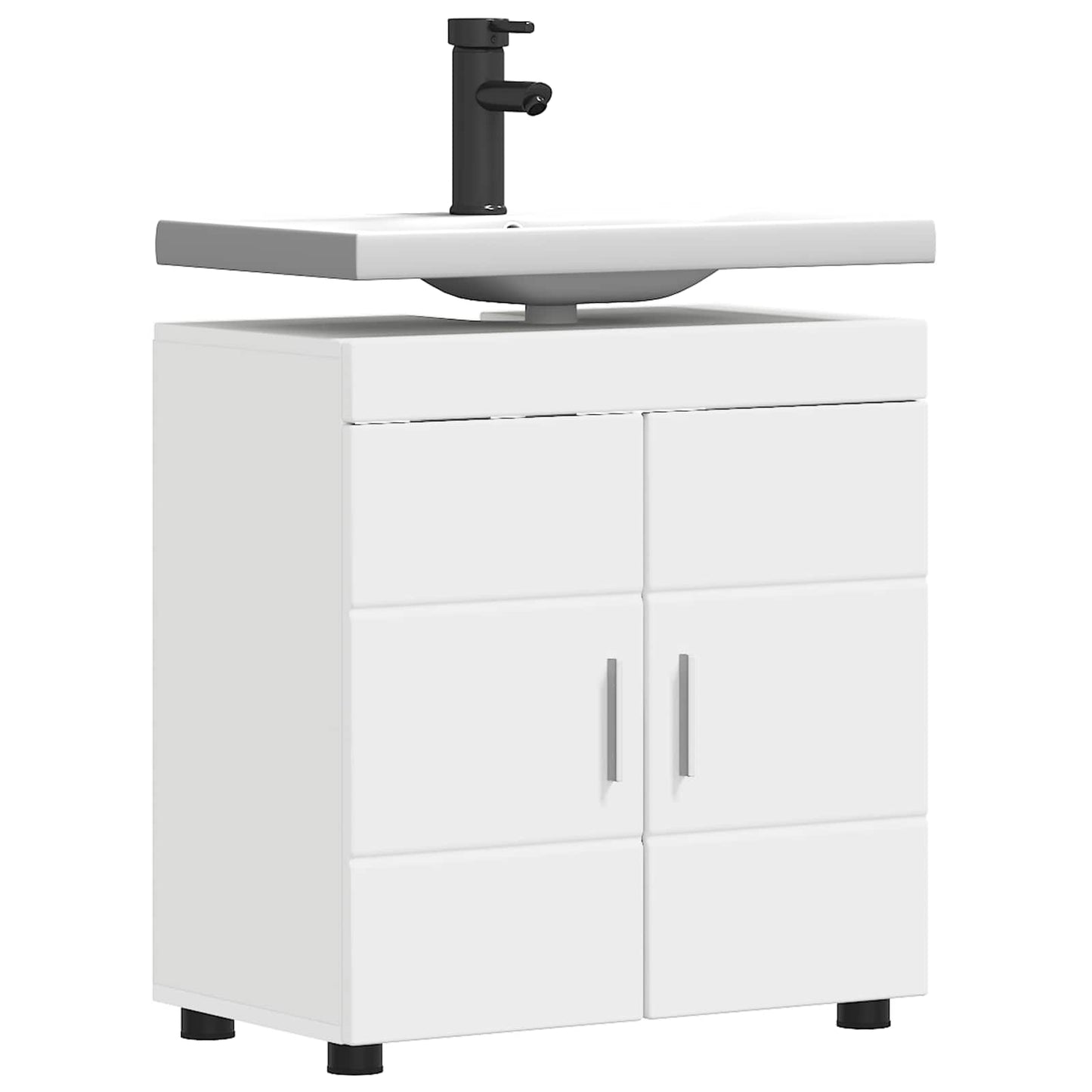 vidaXL Σετ Ντουλαπιών Μπάνιου TULUM Λευκό 60 x 34 x 63 εκ