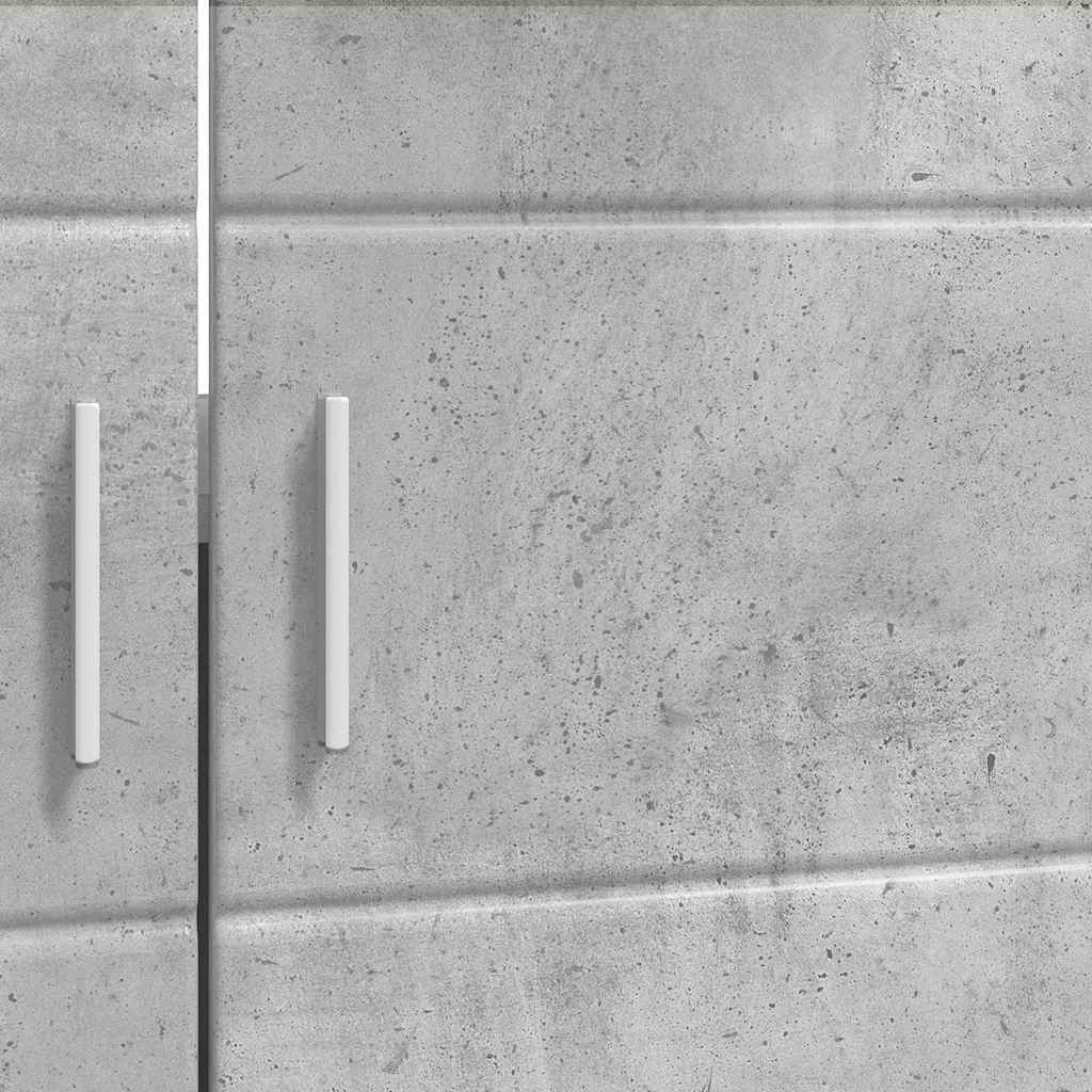 vidaXL Ντουλάπα νιπτήρα μπάνιου με αποθήκευση TULUM Γκρι σκυροδέματος