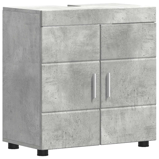 vidaXL Σετ Ντουλαπιών Μπάνιου TULUM Σκυρόδεμα Γκρι 60 x 34 x 63 εκ