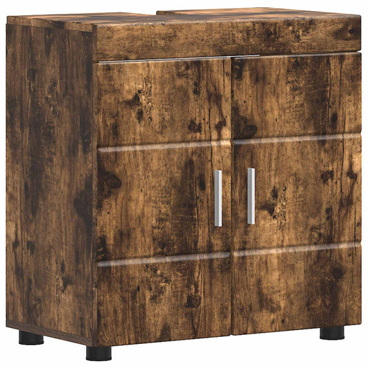 vidaXL Σετ Ντουλαπιών Μπάνιου TULUM Καπνιστό Δρύς 60 x 34 x 63 εκ