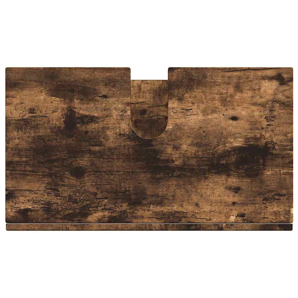 vidaXL Ντουλάπα νιπτήρα μπάνιου TULUM Καπνιστή δρυς 60 x 34 x 63 εκ