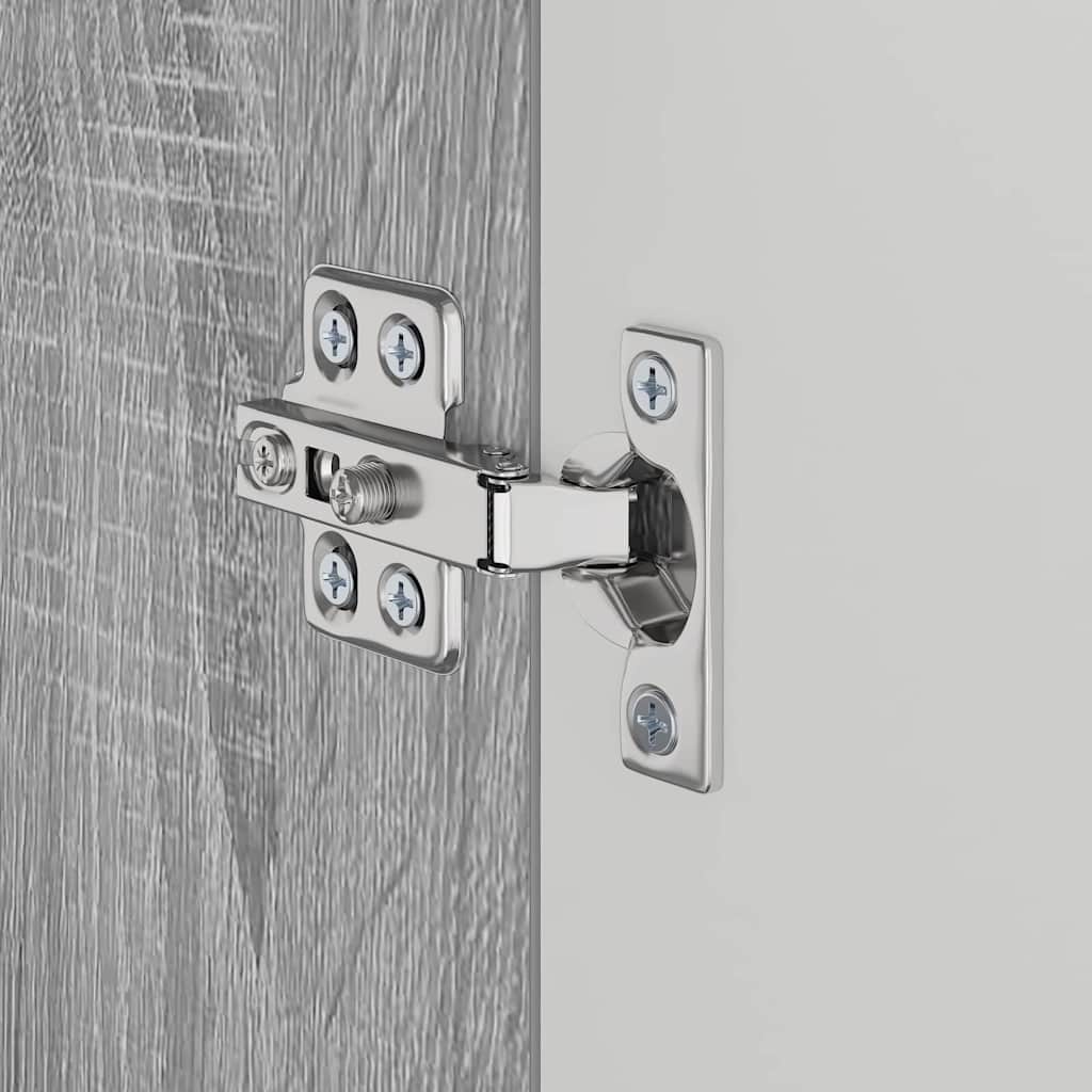 vidaXL Ντουλάπα νιπτήρα μπάνιου TULUM Γκρι sonoma 60 x 34 x 63 εκ