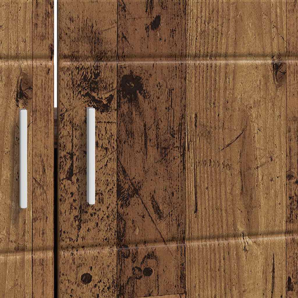 vidaXL Ντουλάπα νιπτήρα μπάνιου TULUM Παλαιό ξύλο 60 x 34 x 63 εκ