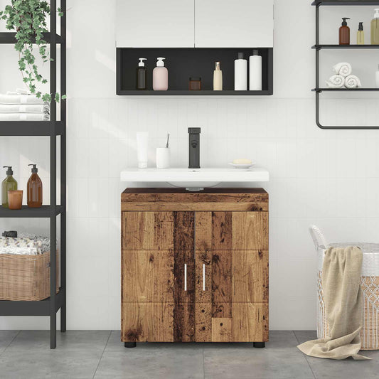 vidaXL Σετ Ντουλαπιών Μπάνιου TULUM Παλιό ξύλο 60 x 34 x 63 εκ