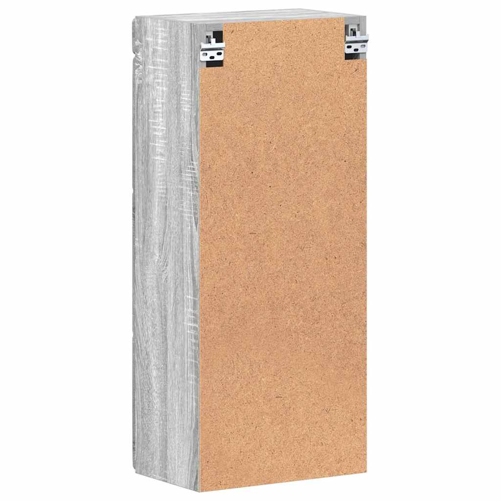 vidaXL Ντουλάπα τοίχου μπάνιου TULUM Γκρίζο Σονομα 37 x 24,5 x 86 εκ