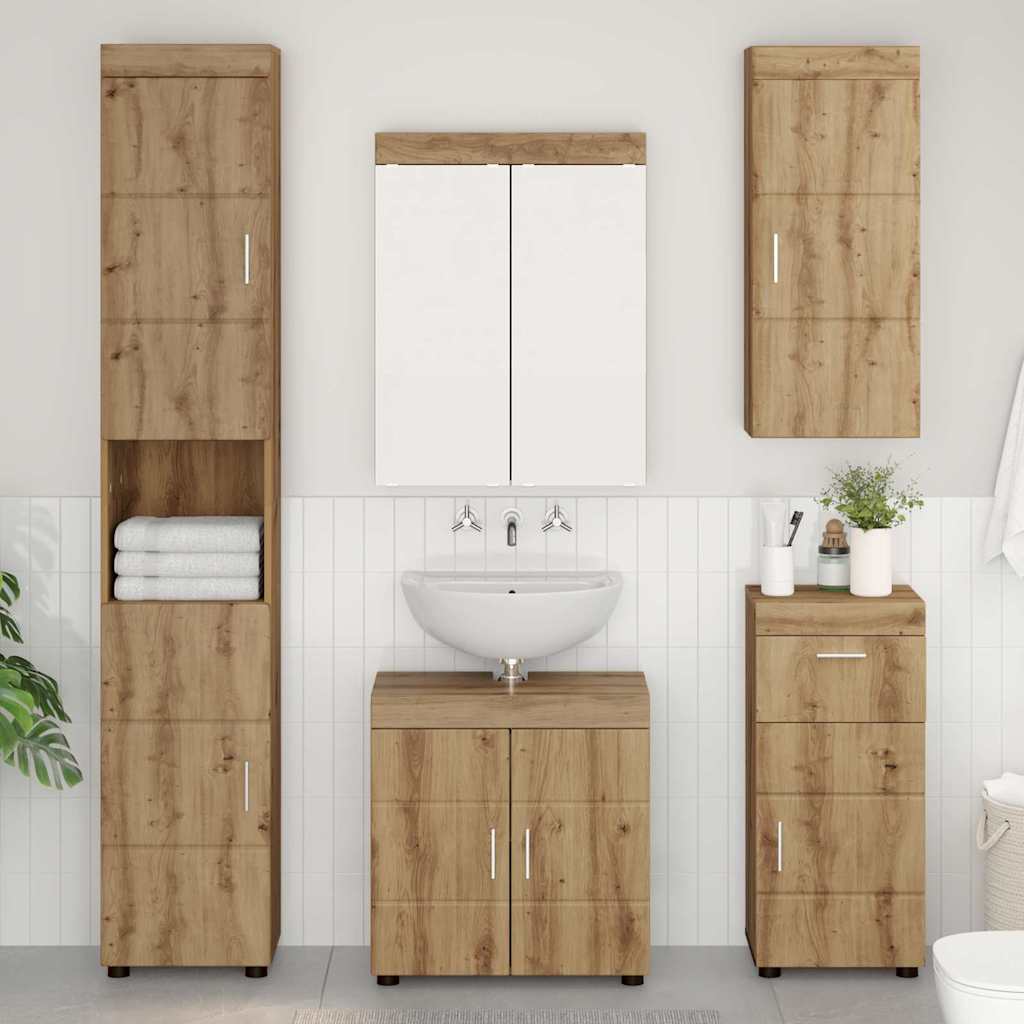 vidaXL Ντουλάπα τοίχου μπάνιου TULUM Artisan Oak 37 x 24,5 x 86 εκ