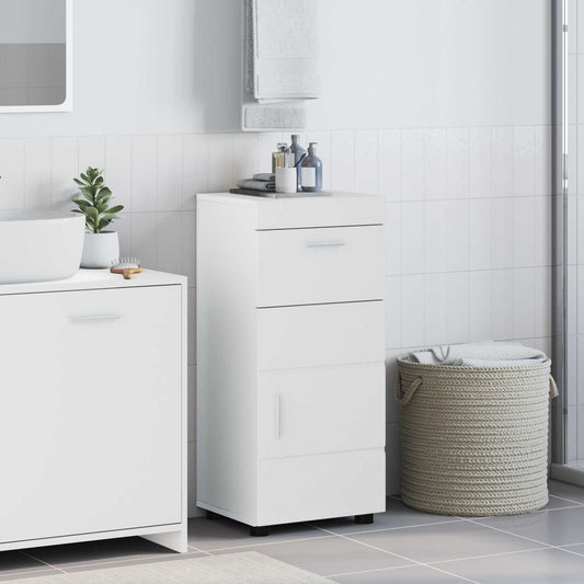 vidaXL Σετ Ντουλαπιών Μπάνιου με συρτάρι TULUM Λευκό 37 x 31,5 x 82 εκ