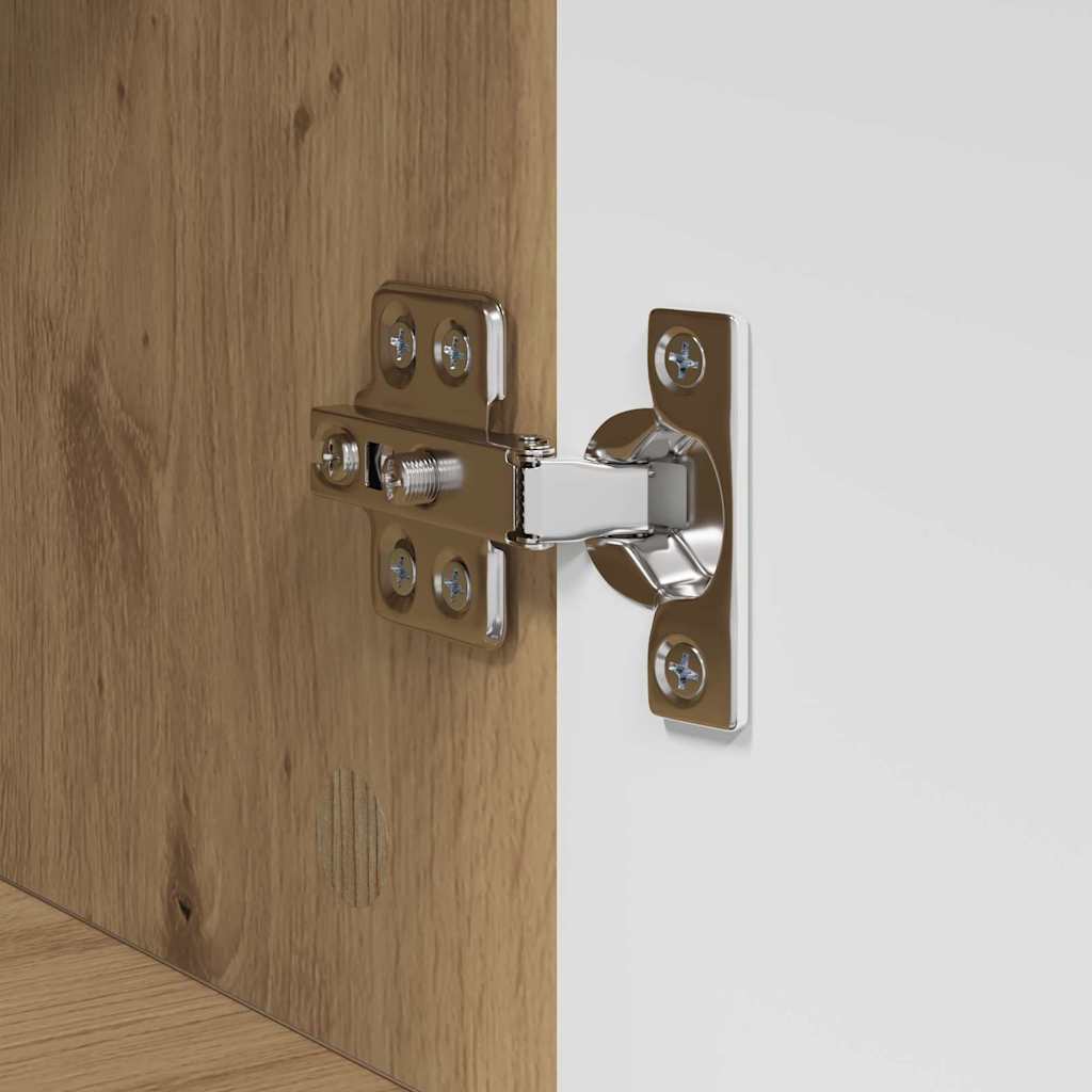 vidaXL Ντουλάπι Μπάνιου με πόρτα TULUM artisan δρυς 37 x 31.5 x 82 εκ