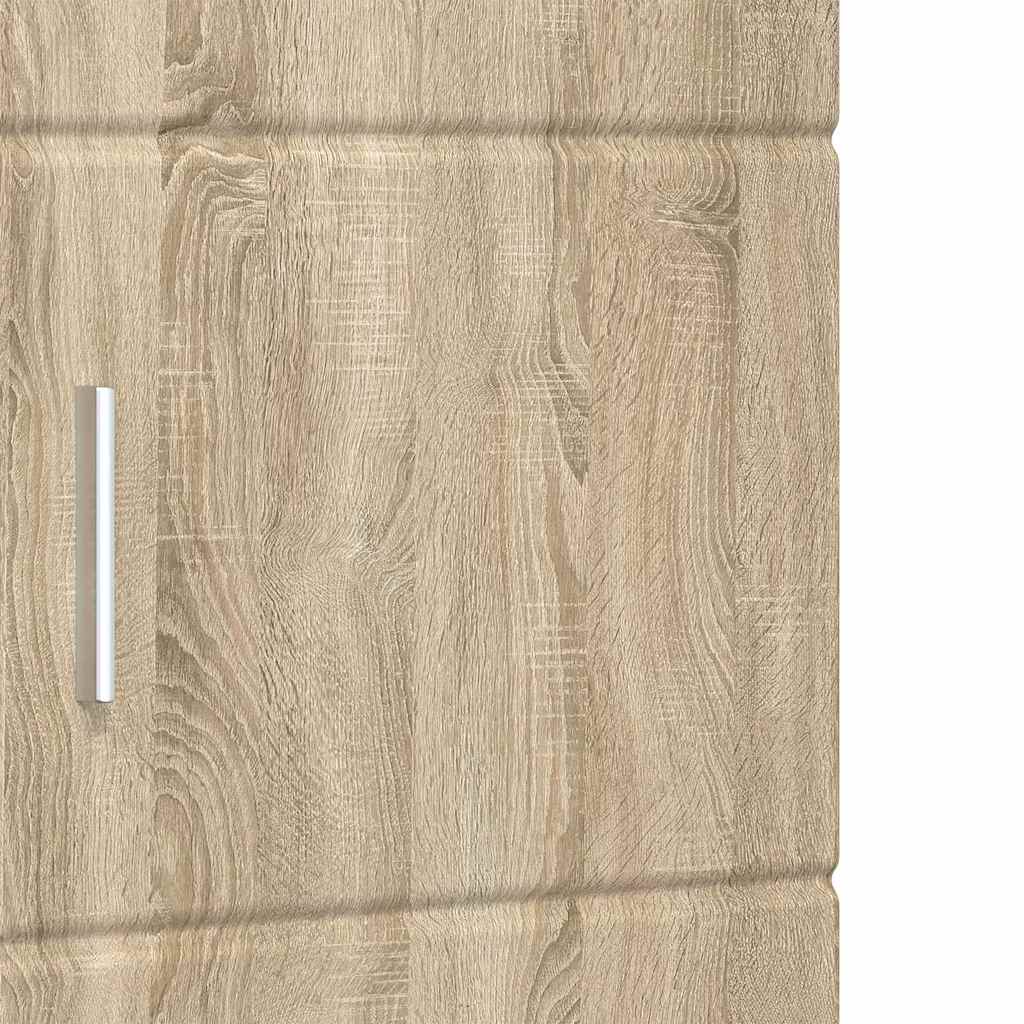 vidaXL Ντουλάπι Μπάνιου με πόρτα TULUM Sonoma Δρυς 37 x 31.5 x 203 εκ