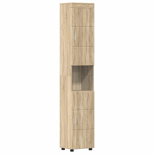 vidaXL Σετ Ντουλαπιών Μπάνιου TULUM Δρύς Sonoma 37 x 31,5 x 203 εκ