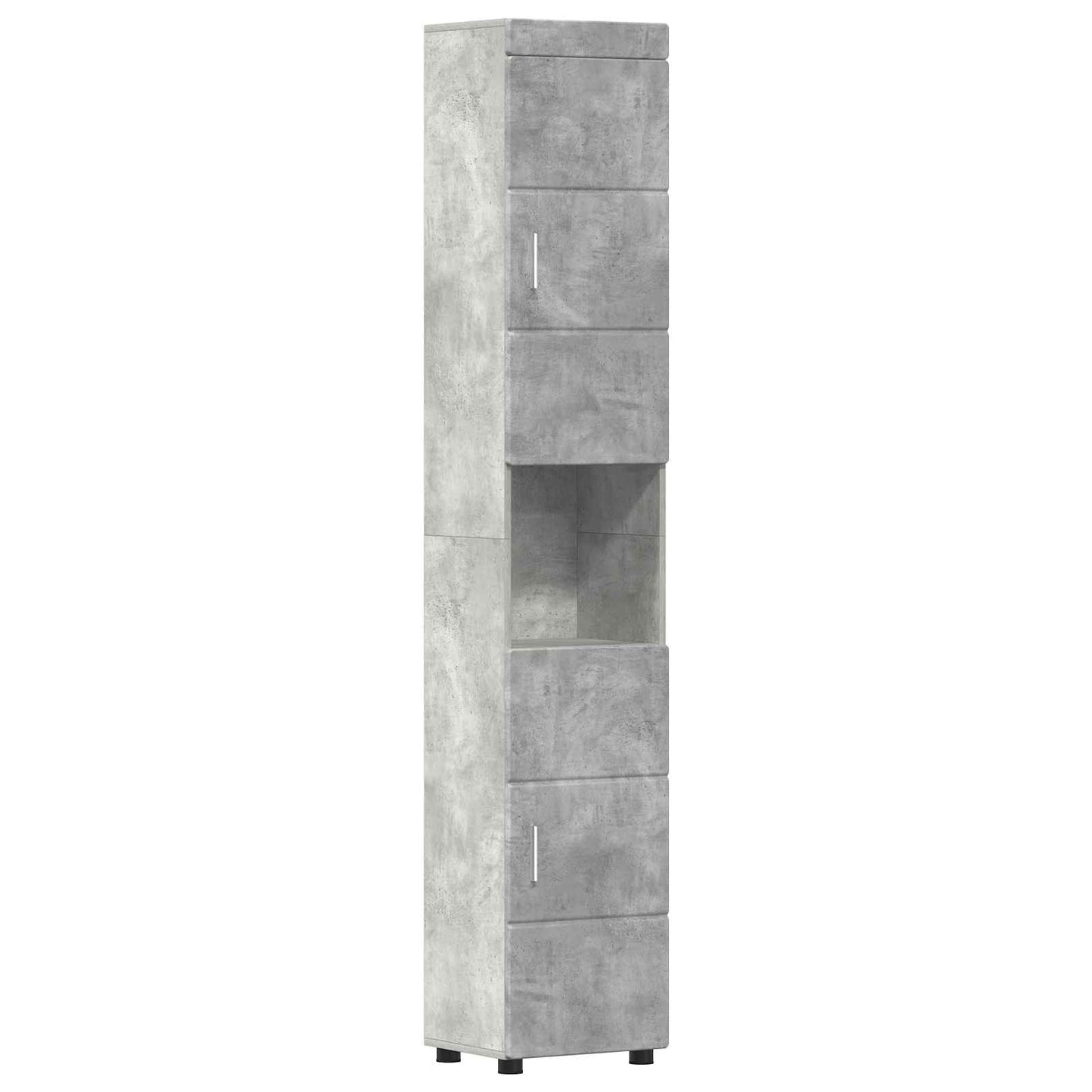 vidaXL Σετ Ντουλαπιών Μπάνιου TULUM Σκυρόδεμα Γκρι 37 x 31,5 x 203 εκ