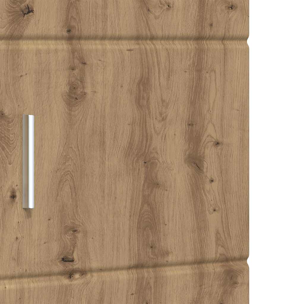 vidaXL Ντουλάπι Μπάνιου με πόρτα TULUM artisan δρυς 37 x 31.5 x 203 εκ