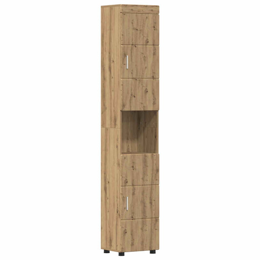vidaXL Σετ Ντουλαπιών Μπάνιου TULUM Artisan Oak 37 x 31,5 x 203 εκ