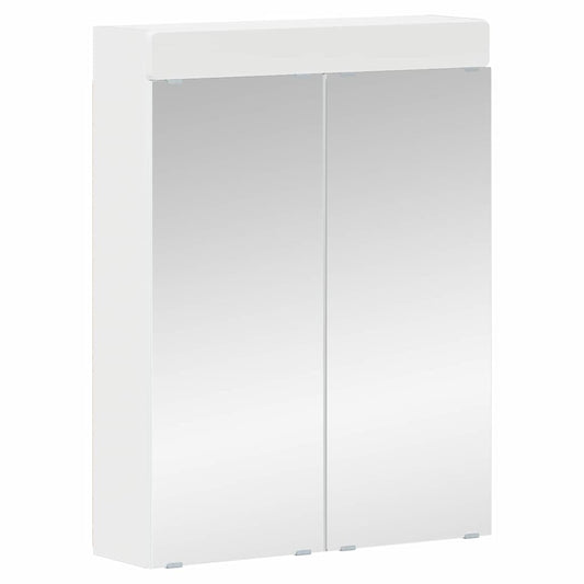 vidaXL Καθρέφτης Ντουλάπα Μπάνιου TULUM Λευκό 60 x 16,5 x 78 εκ