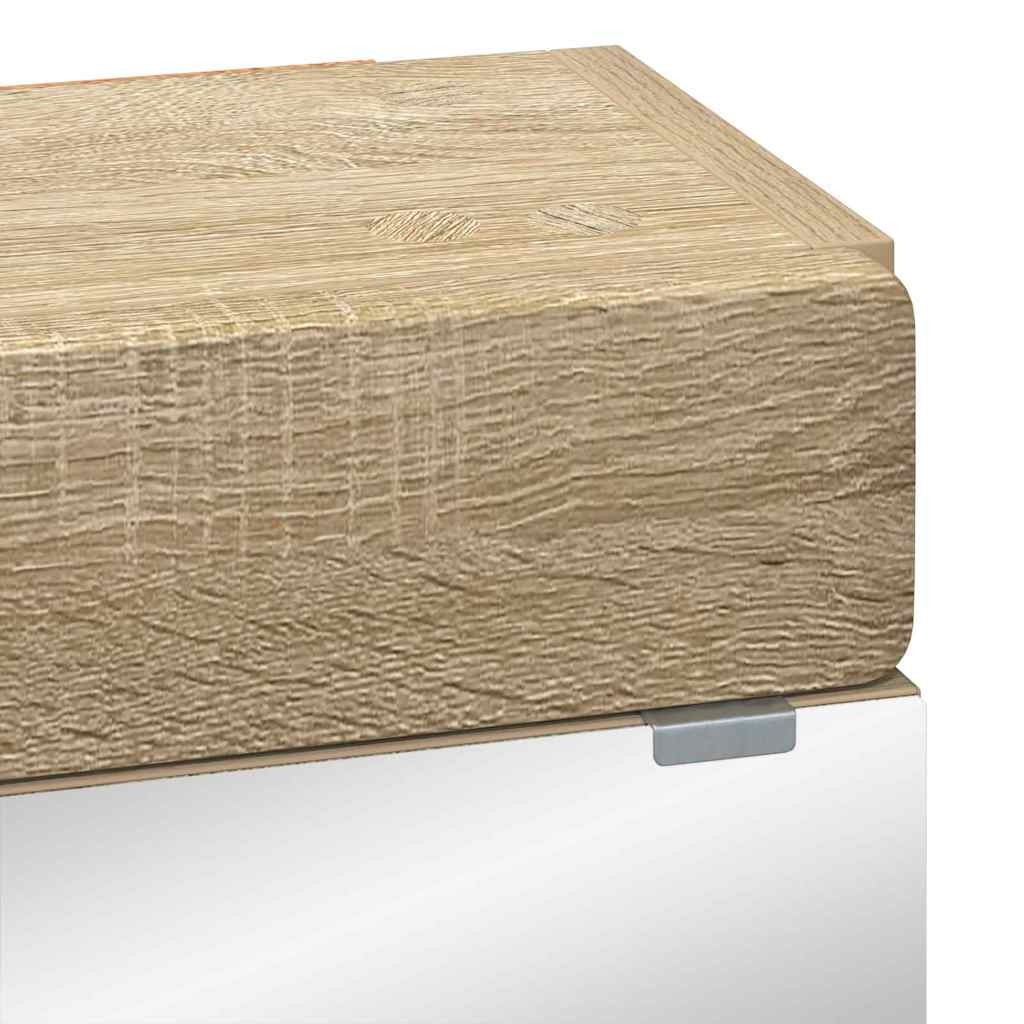 vidaXL Καθρέφτης Ντουλάπα Μπάνιου TULUM Δρύς Sonoma 60 x 16,5 x 78 εκ