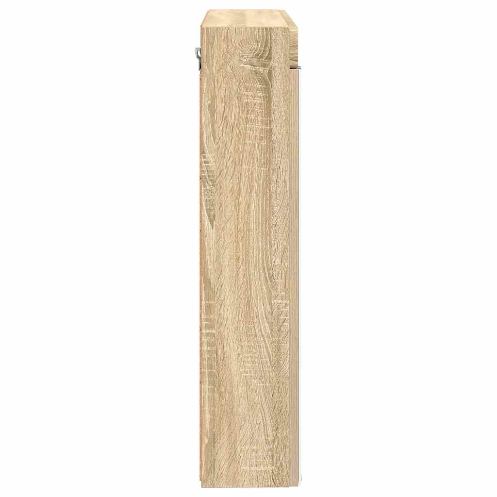 vidaXL Καθρέφτης Ντουλάπα Μπάνιου TULUM Δρύς Sonoma 60 x 16,5 x 78 εκ