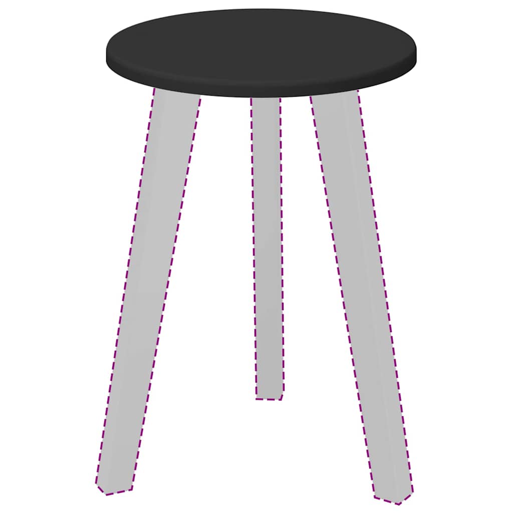 vidaXL Καπάκι τραπεζιού Μαύρο 30 x 30 x 1.5 εκ. Επεξεργασμένο ξύλο