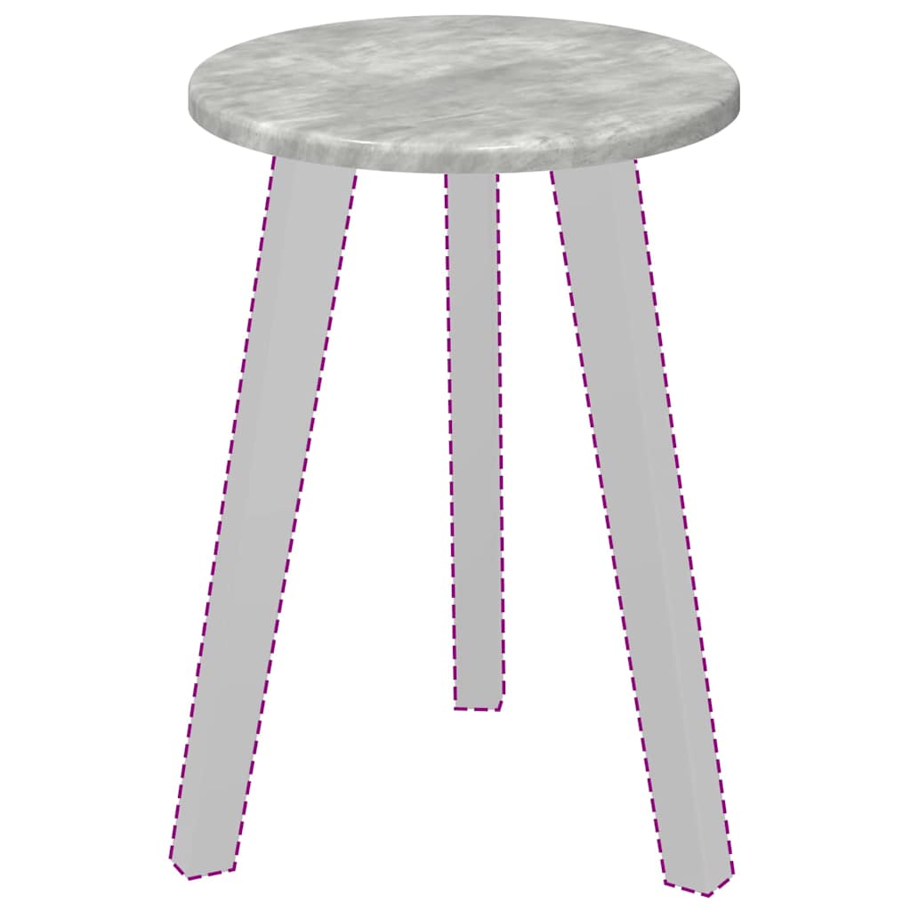 vidaXL Καπάκι τραπεζιού Γκρι σκυροδέματος 30 x 30 x 1.5 εκ.