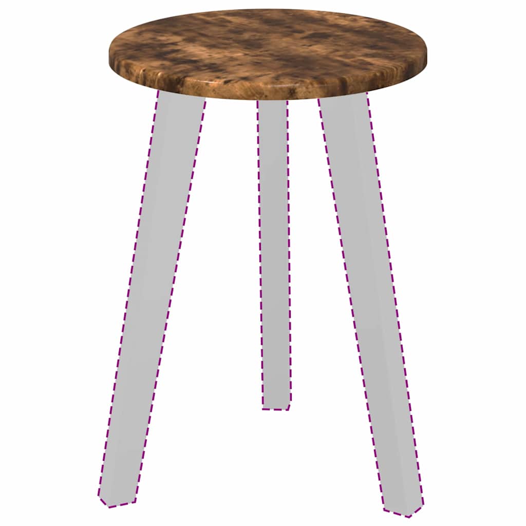 vidaXL Καπάκι τραπεζιού Καπνιστή δρυς 30 x 30 x 1.5 εκ.