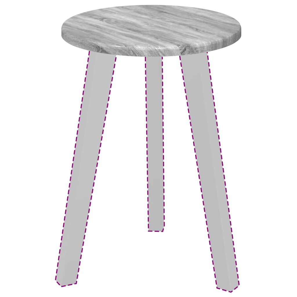 vidaXL Καπάκι τραπεζιού Γκρι sonoma 30 x 30 x 1.5 εκ.