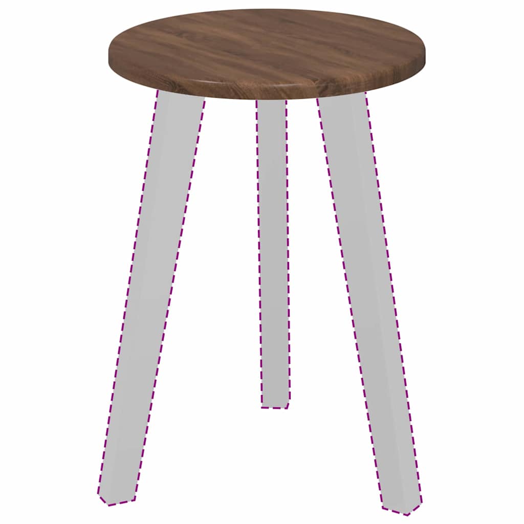 vidaXL Καπάκι τραπεζιού Καφέ δρυς 30 x 30 x 1.5 εκ. Επεξεργασμένο ξύλο