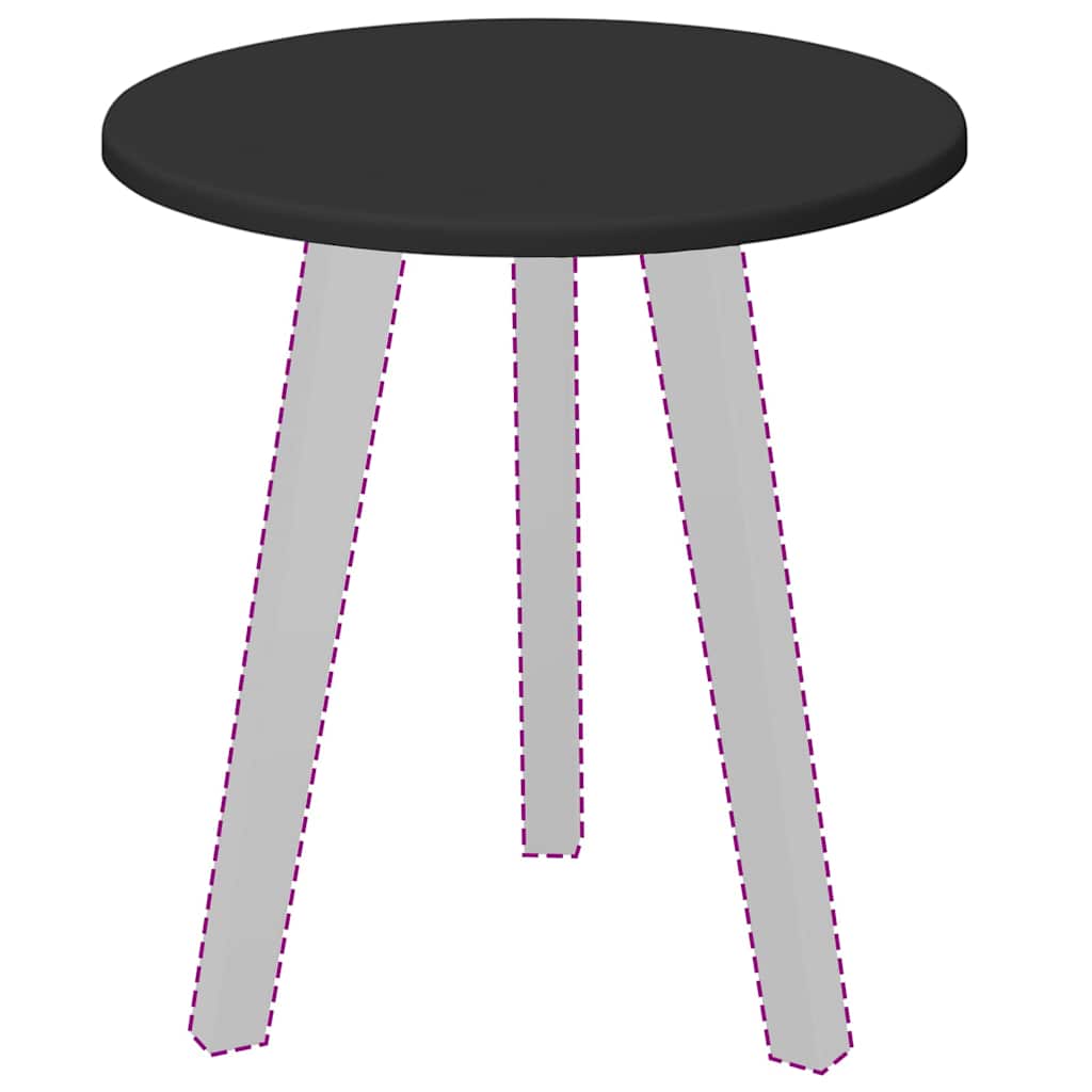 vidaXL Καπάκι τραπεζιού Μαύρο 40 x 40 x 1.5 cm Επεξεργασμένο ξύλο