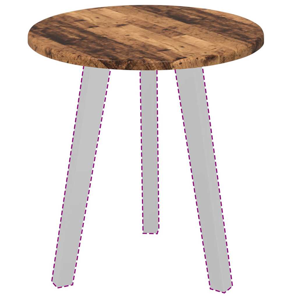 vidaXL Καπάκι τραπεζιού Παλαιό ξύλο 40 x 40 x 1.5 cm