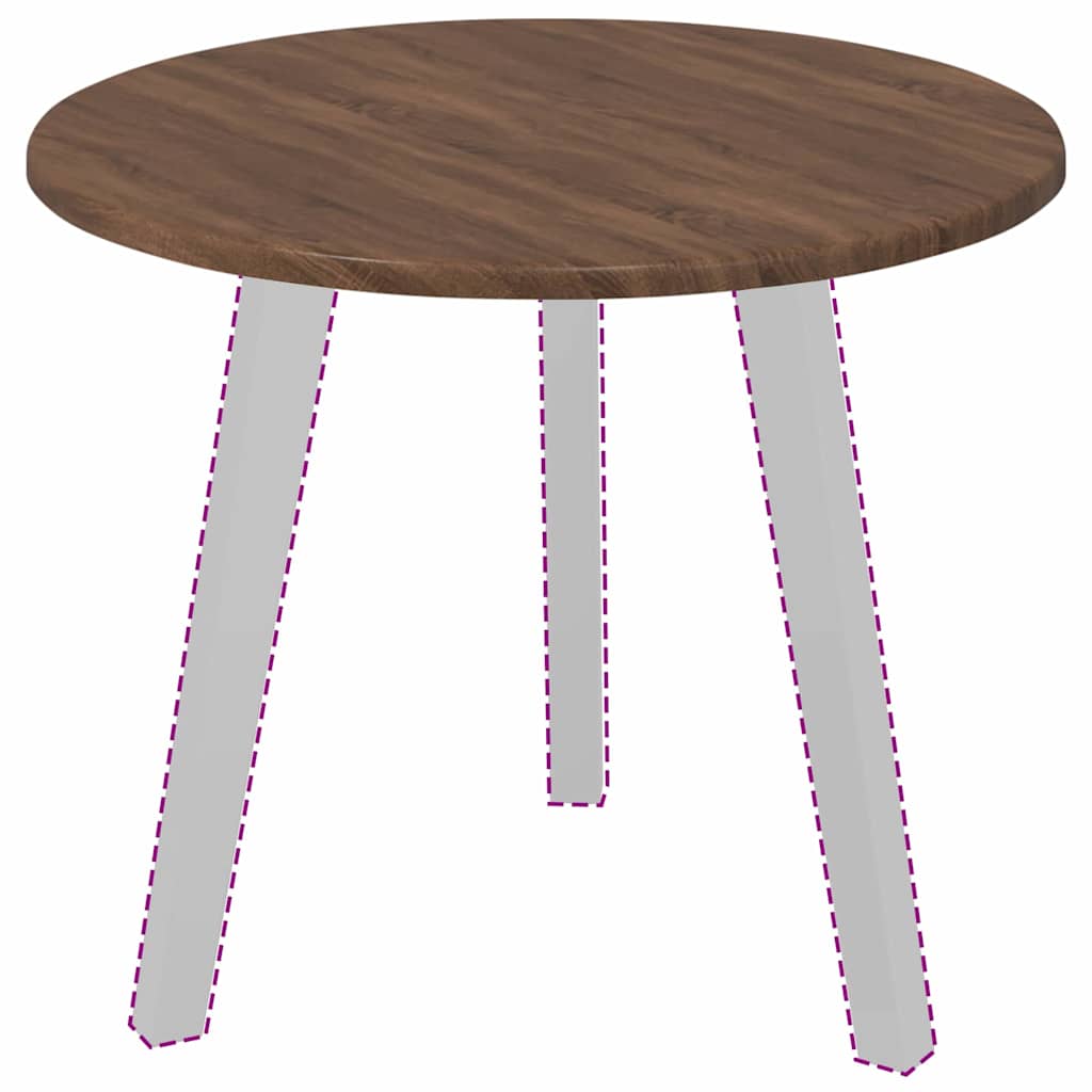 vidaXL Καπάκι τραπεζιού Καφέ δρυς 50 x 50 x 1.5 cm Επεξεργασμένο ξύλο