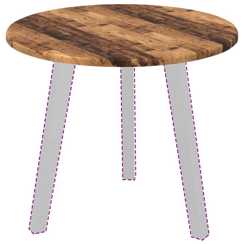 vidaXL Καπάκι τραπεζιού Παλαιό ξύλο 50 x 50 x 1.5 cm