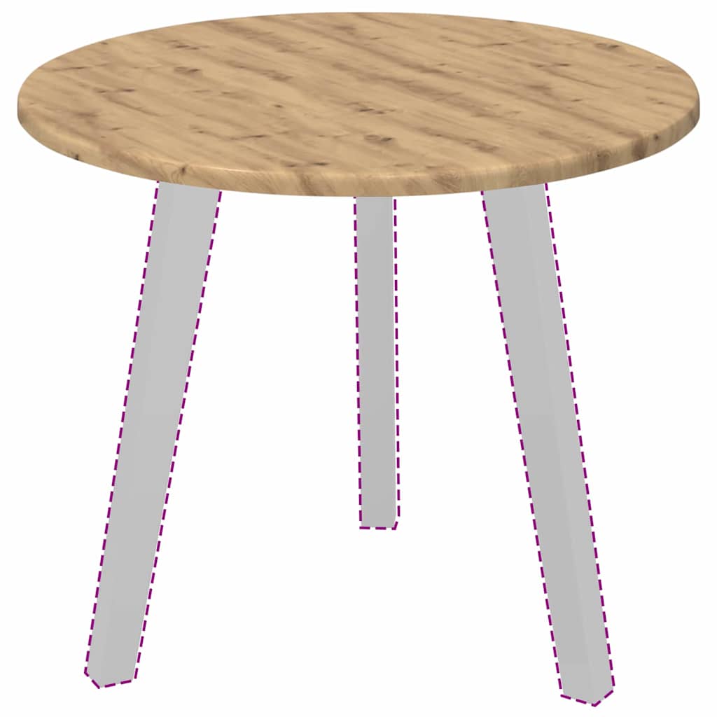 vidaXL Καπάκι τραπεζιού artisan δρυς 50 x 50 x 1.5 cm